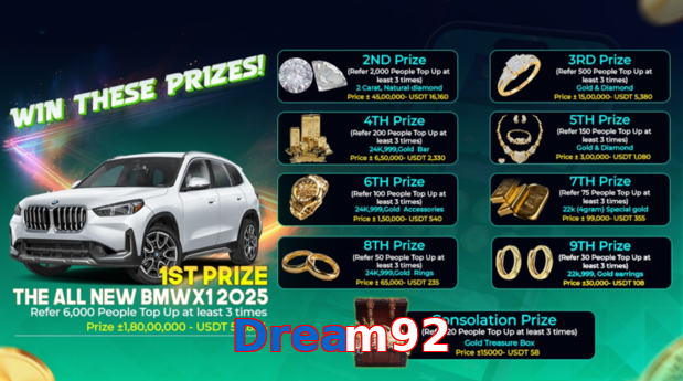 Dream92 game app for Pakistan players